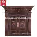 Puertas de entrada personalizadas, doble puerta de fuego de cobre oscilante, Puerta de bronce de calidad